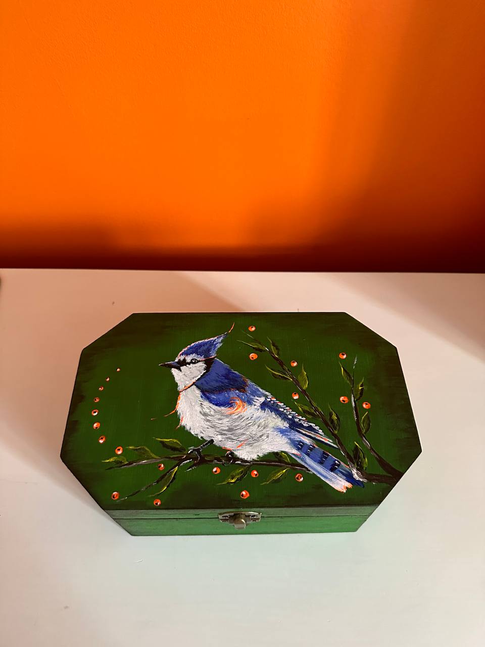 Blue Jay on the box